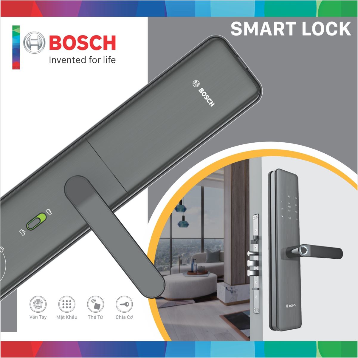 Khóa cửa vân tay Bosch ID 40PKB