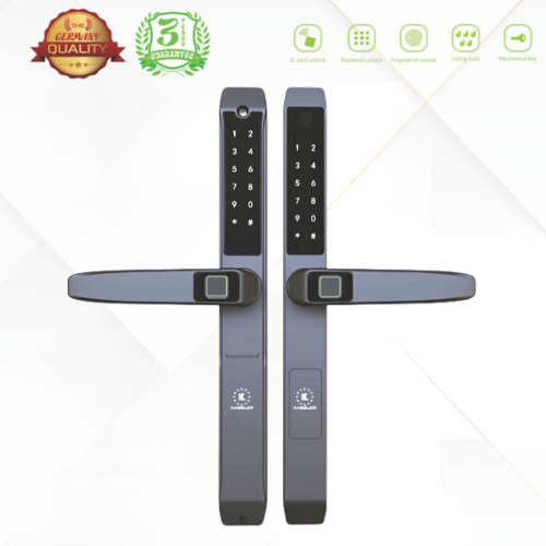 Khóa cửa nhôm Kassler KL-599TN Plus Grey App TTlock