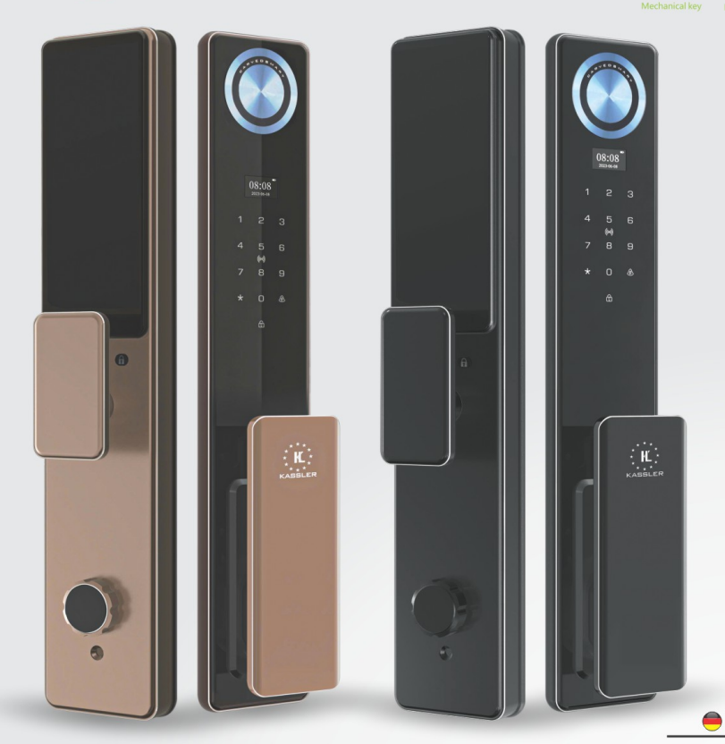 Khóa cửa vân tay Kassler KL-809 CNC Copper App Tuya, Remote