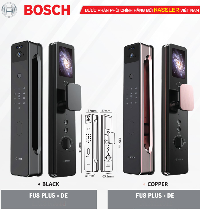 KHÓA CỬA THÔNG MINH BOSCH FU8 PLUS - DE