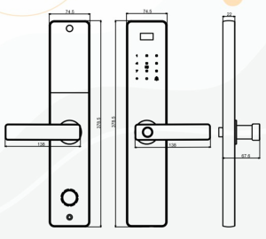 Khóa cửa vân tay Kassler KL-608 CNC Black App Tuya 10 Khóa cửa vân tay Kassler KL-608 CNC Black App Tuya - 608 - 10