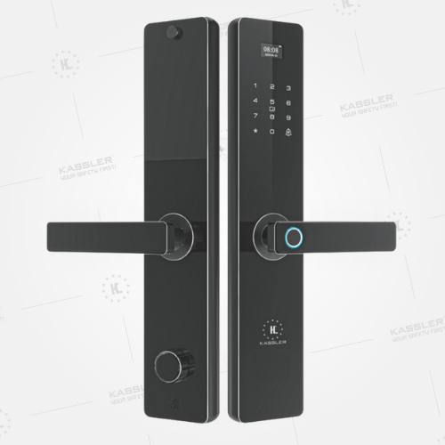 Khóa cửa vân tay Kassler KL-608 CNC Black App Tuya 1 Khóa cửa vân tay Kassler KL-608 CNC Black App Tuya - 608 black - 1
