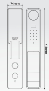 Khóa cửa vân tay Kassler KL-809 CNC Black App Tuya - 809 - 10
