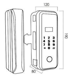 Khóa điện tử cửa kính Kassler KL-569 - KL 569 1 - 10