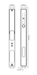 Khóa cửa nhôm thông minh Kassler KL-599 AT Grey App TTlock - KL 599 AT 2 - 10