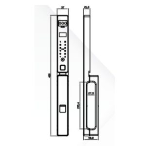 Khóa cửa nhôm Kassler KL - 599 CNC - VF Grey App Tuya - KL 599 CNC 02 ky thuat 1 - 10