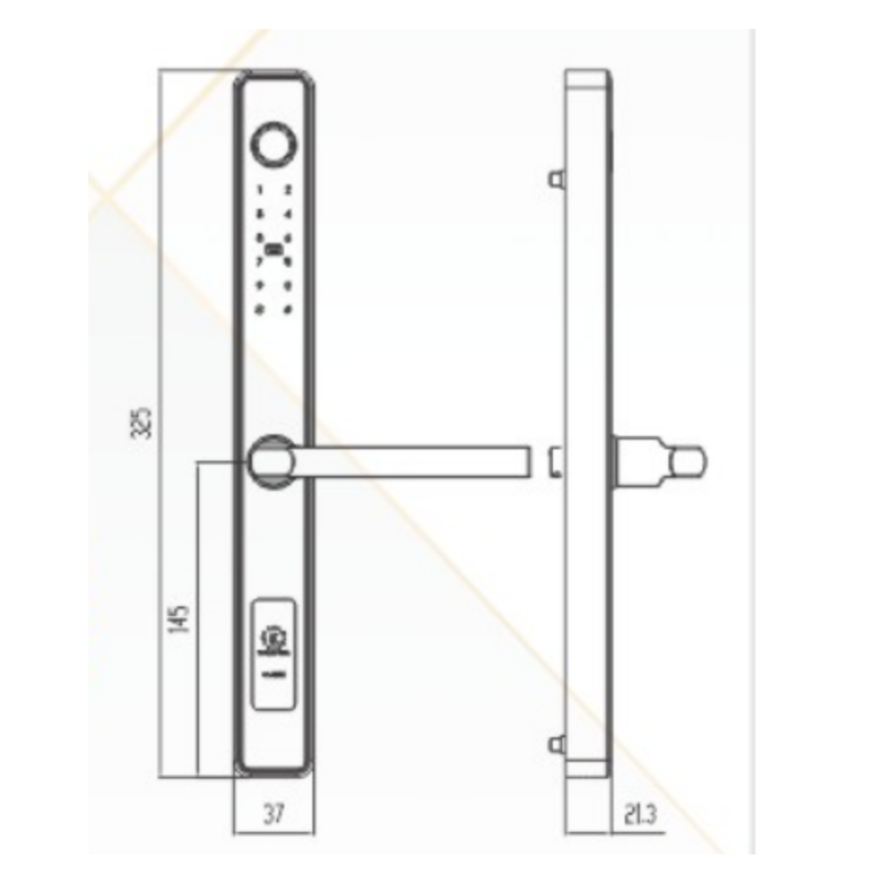 Khóa cửa nhôm vân tay Kassler KL-68 BL Remote 2 Khóa cửa nhôm vân tay Kassler KL-68 BL Remote - KL 68 BL 2 - 2