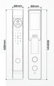 Khóa Vân Tay Kassler KL-899 CNC Blue Gray Face ID, App Xhome - KL 899 CNC 2 - 10