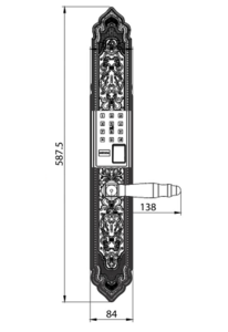 Khóa đại sảnh Kassler KL-989 FS App TUYA 10 Khóa đại sảnh Kassler KL-989 FS App TUYA - KL 989 FS - 10