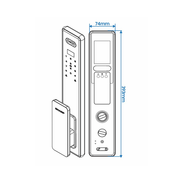Khoá vân tay thông minh Sharp S6-FV Brown 2 Khoá vân tay thông minh Sharp S6-FV Brown - S6 B PRO 2 1 - 2