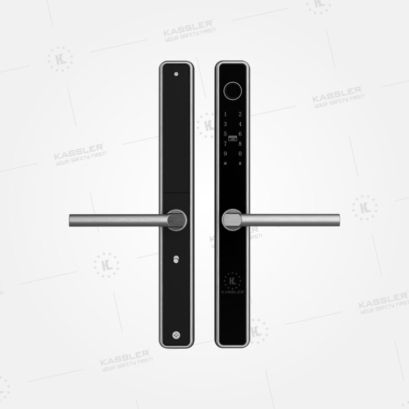 Khóa vân tay cửa nhôm, sắt Kassler KL-599I App TTlock, Remote 1 Khóa vân tay cửa nhôm, sắt Kassler KL-599I App TTlock, Remote - kl 599 i tay dai - 1