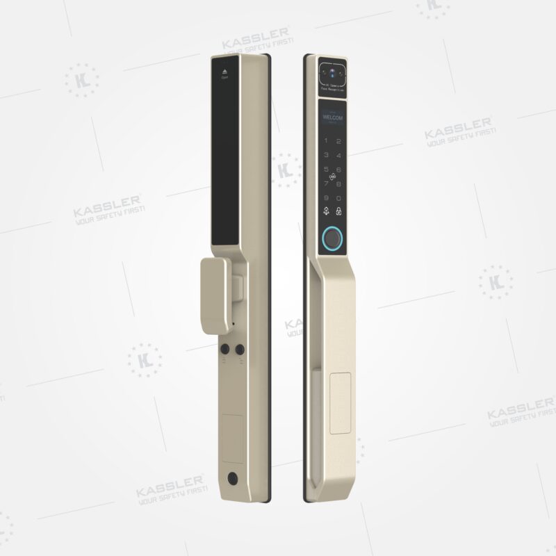 Khoá cửa nhôm thông minh Kassler KL-599 PRO Champagne Gold App 1 Khoá cửa nhôm thông minh Kassler KL-599 PRO Champagne Gold App - kl 599 pro champage gold 1 - 1