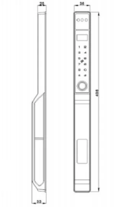 Khoá cửa nhôm thông minh Kassler KL-599 PRO GREY App - kl 599 pro ky thuat 1 - 10
