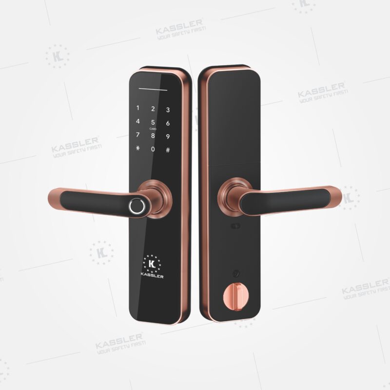 Khóa vân tay Kassler Kl-668 Bronze App Wifi, Remote 1 Khóa vân tay Kassler Kl-668 Bronze App Wifi, Remote - kl 668 red bronze - 1