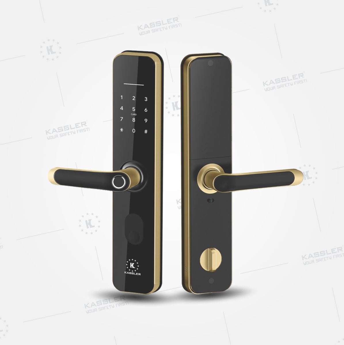 Khóa cửa vân tay Kassler KL-696 Gold App TTlock, Remote - chống nước 1 Khóa cửa vân tay Kassler KL-696 Gold App TTlock, Remote - chống nước - kl696 gold - 1