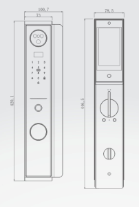 Khóa cửa thông minh Kassler KL-808 CNC App Tuya, Remote - 808 - 6