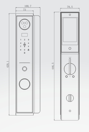 Khóa cửa thông minh Kassler KL-808 CNC App Tuya, Remote - 808 - 5