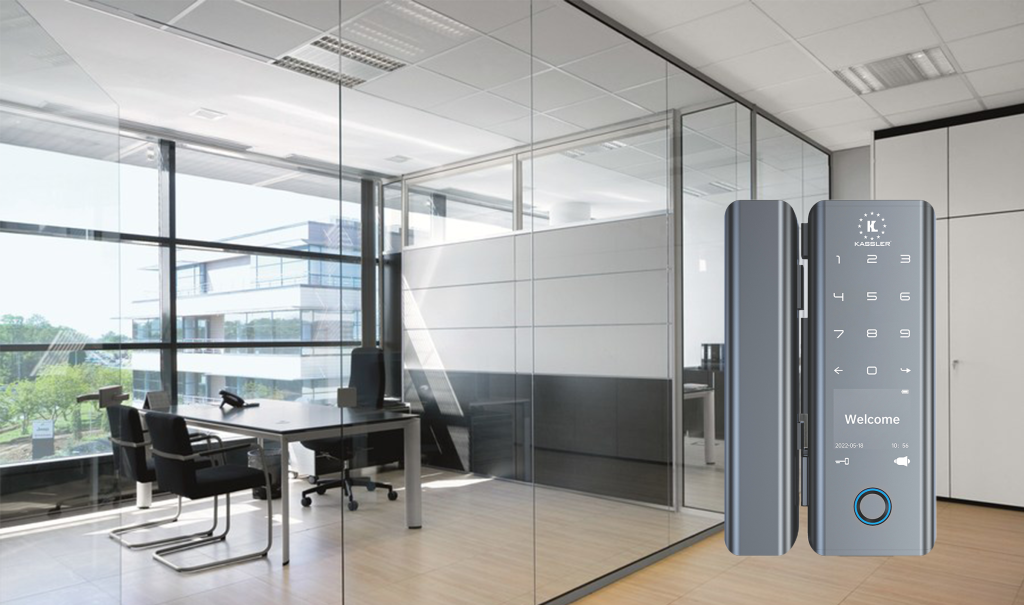 Lắp đặt khóa cửa kính vân tay giá rẻ - Bảo hành chính hãng 2 năm